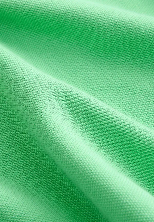 Однотонная стандартная рубашка поло с коротким рукавом Next, Bright Green — фото 3