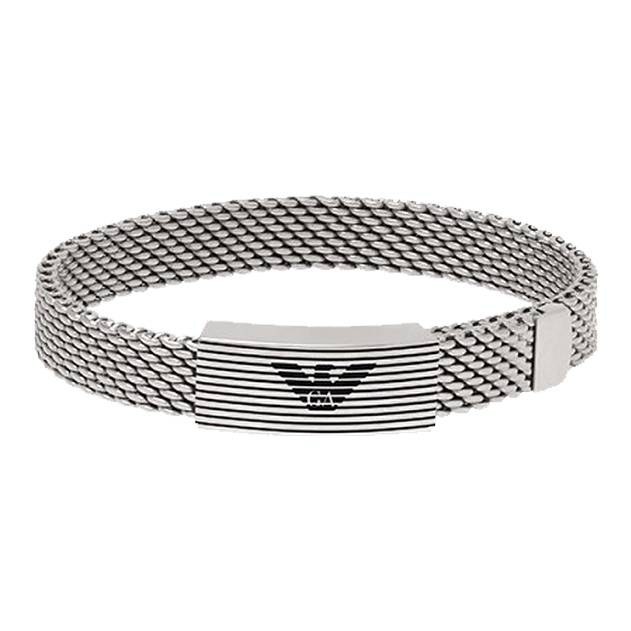 

Браслет из нержавеющей стали с сетчатым плетением EMPORIO ARMANI, серебряный