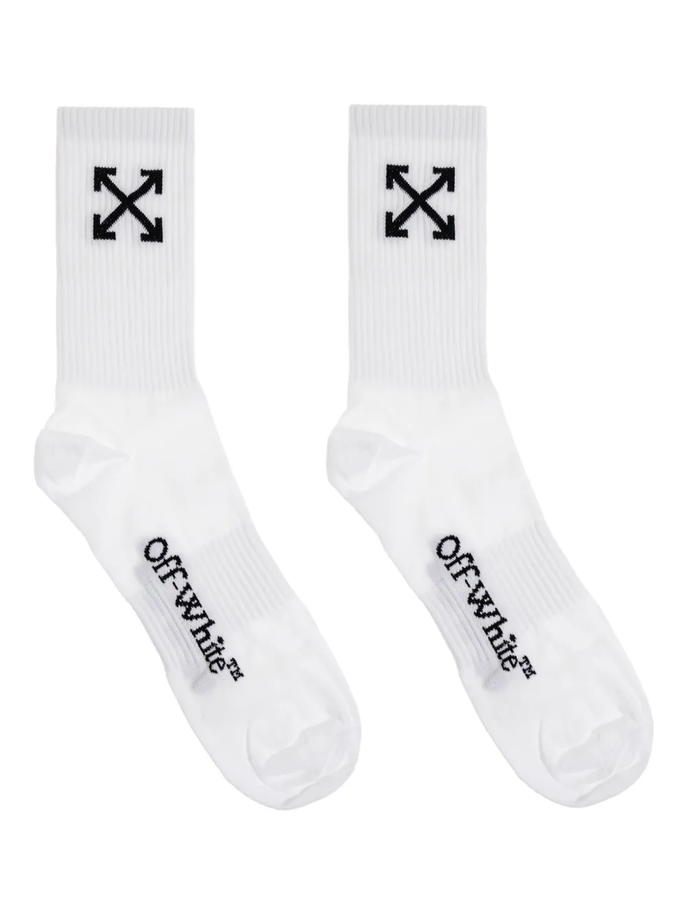 

Носки с логотипом в виде стрелы OFF-WHITE, белый
