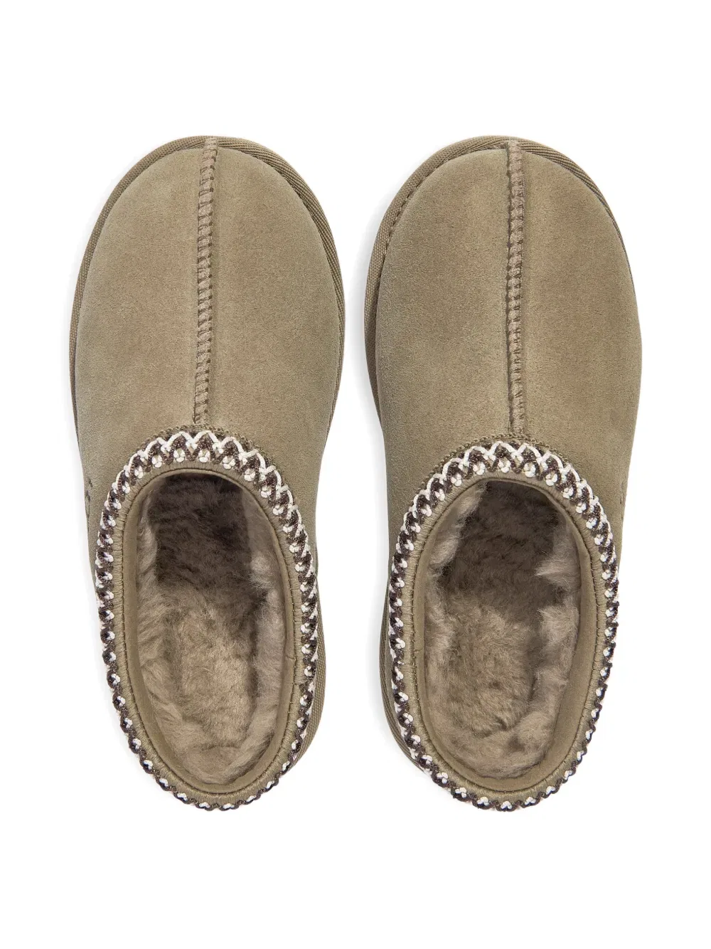 Тапочки с плетеной отделкой Ugg Kids, нейтральный — фото 3
