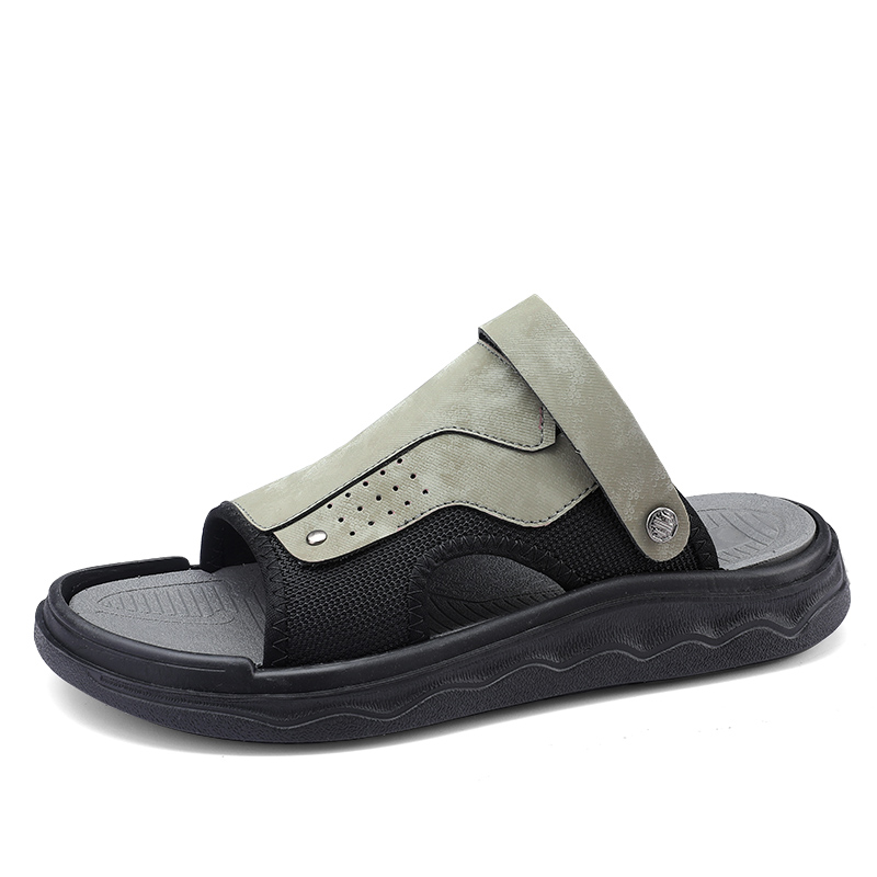 

NANJIREN Пляжные сандалии мужские песочные/зелёные армейский зелёный, цвет Army Green