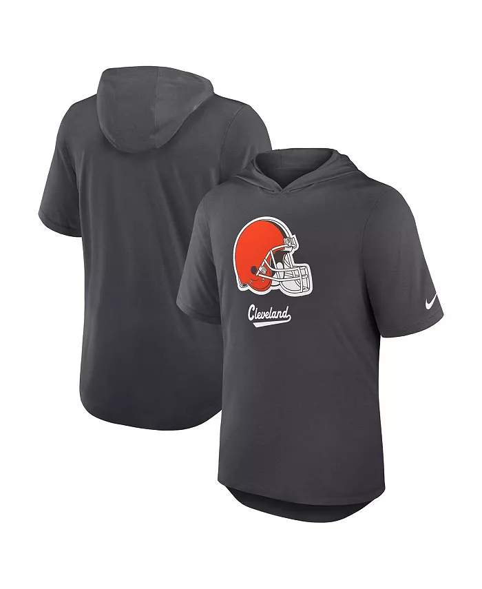 

Мужская антрацитовая толстовка-футболка Cleveland Browns Tri-Blend Performance Nike