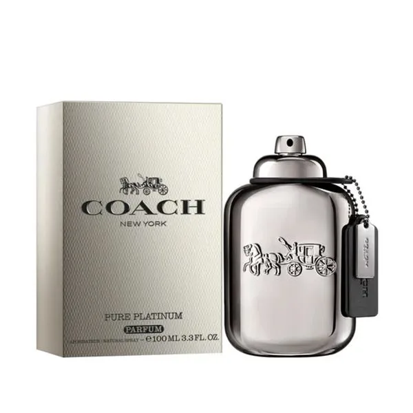 Парфюмерная вода для мужчин COACH Man Pure Platinum Parfum 100 мл — фото 2