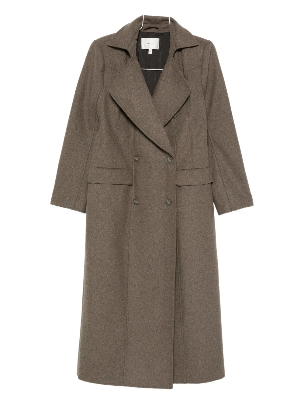 

Двубортное пальто с лацканами Gestuz, коричневый