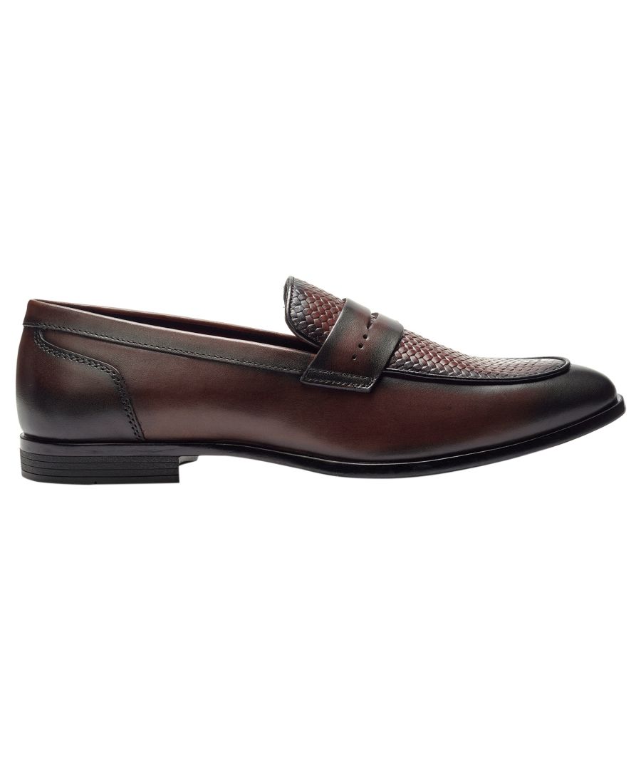 Мужские лоферы Solstice Penny Loafers Carlos by Carlos Santana, Brown — фото 2