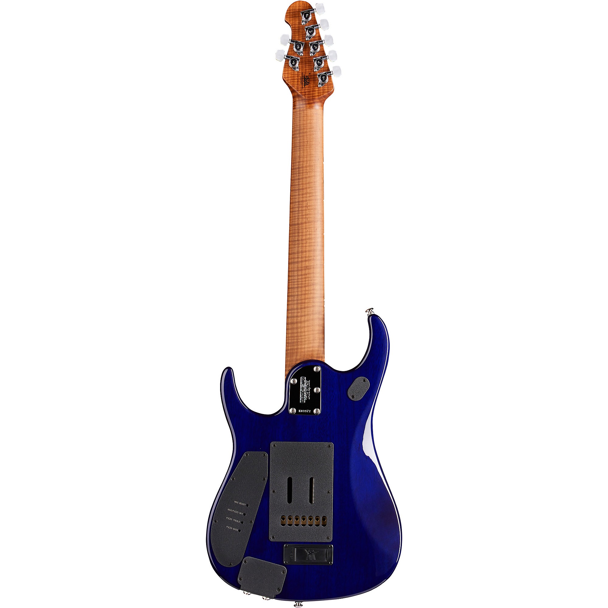 

Ernie Ball Music Man JP15 7 7-струнная электрогитара с пламенным кленовым топом Cerulean Paradise, Белый, Ernie Ball Music Man JP15 7 7-струнная электрогитара с пламенным кленовым топом Cerulean Paradise