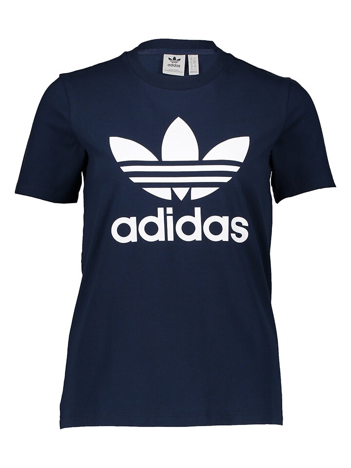 

Футболка adidas Trefoil, темно-синий