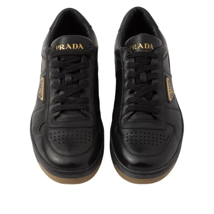 Кроссовки PRADA SS26 Downtown из кожи наппа, цвет «черный» 2EE364-038-F0633 — фото 2