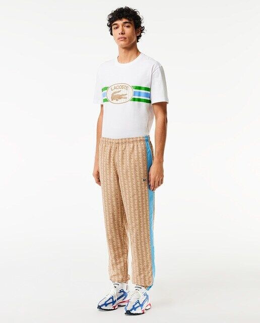 

Спортивные брюки с монограммой Lacoste, бежевый