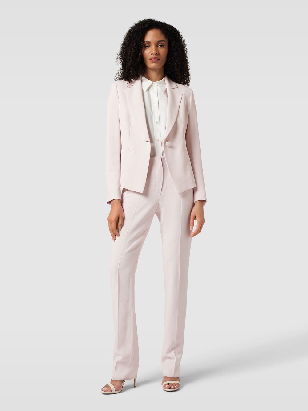 

Брюки со складками и карманами Emporio Armani, светло-розовый