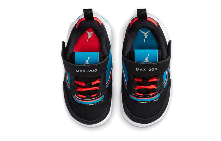 Кроссовки Jordan Maxin 200 Toddler Shoes TD Low-top Black/Blue/Red — фото 4