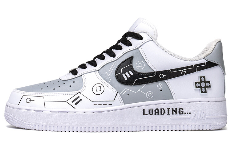 

Кроссовки Nike Air Force 1 Skateboard Shoes Men Low-Top Black White Gray