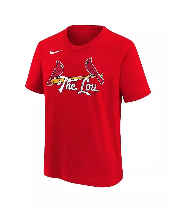 Футболка с именем и номером «Big Boys and Girls Nolan Arenado Red St. Louis Cardinals 2024 City Connect» Nike — фото 3