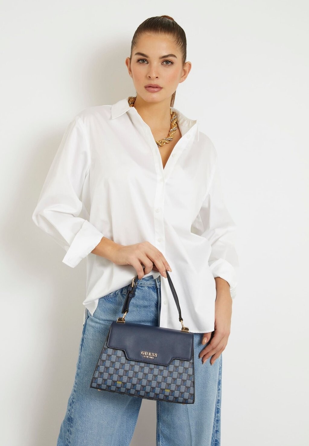 

Сумка HALLIE Guess, цвет hellblau