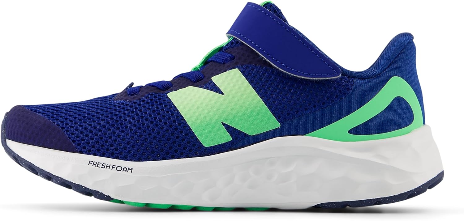 Кроссовки New Balance Unisex-Child Fresh Foam Arishi V4 с шнуровкой, синий/темно-синий — фото 2