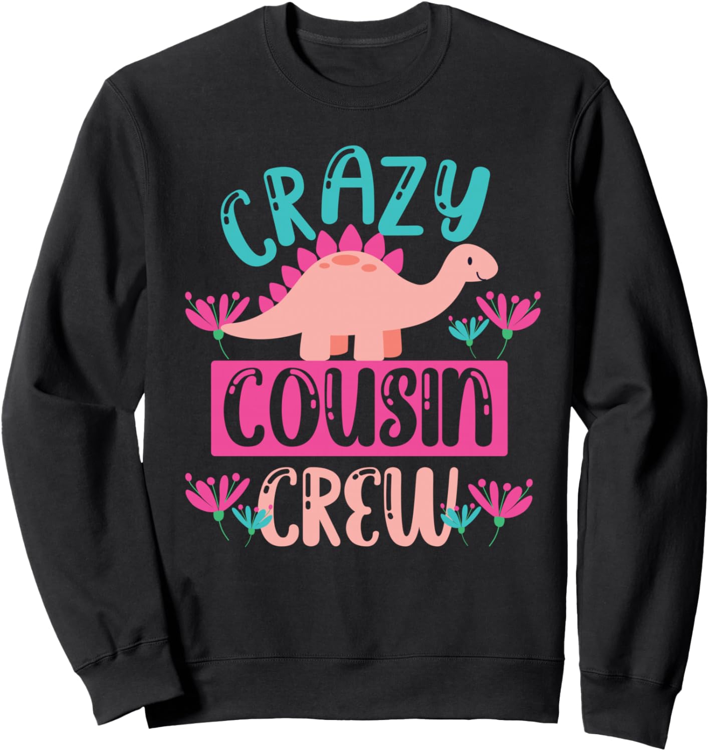 

Милая розовая толстовка с динозаврами от Crazy Cousin Crew The Crazy Cousin Crew, Розовый, Милая розовая толстовка с динозаврами от Crazy Cousin Crew The Crazy Cousin Crew