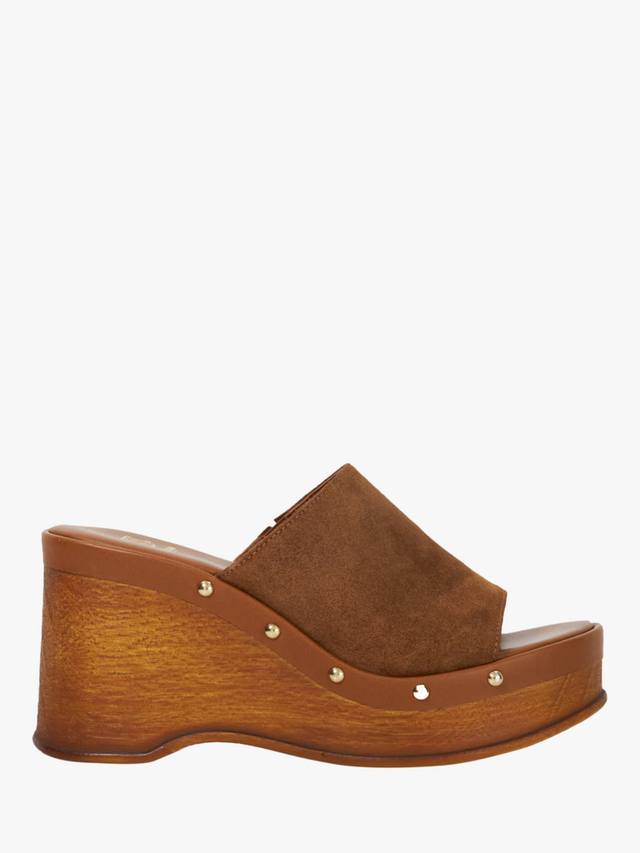Kule замшевые мюлены на платформе Dune London, Brown