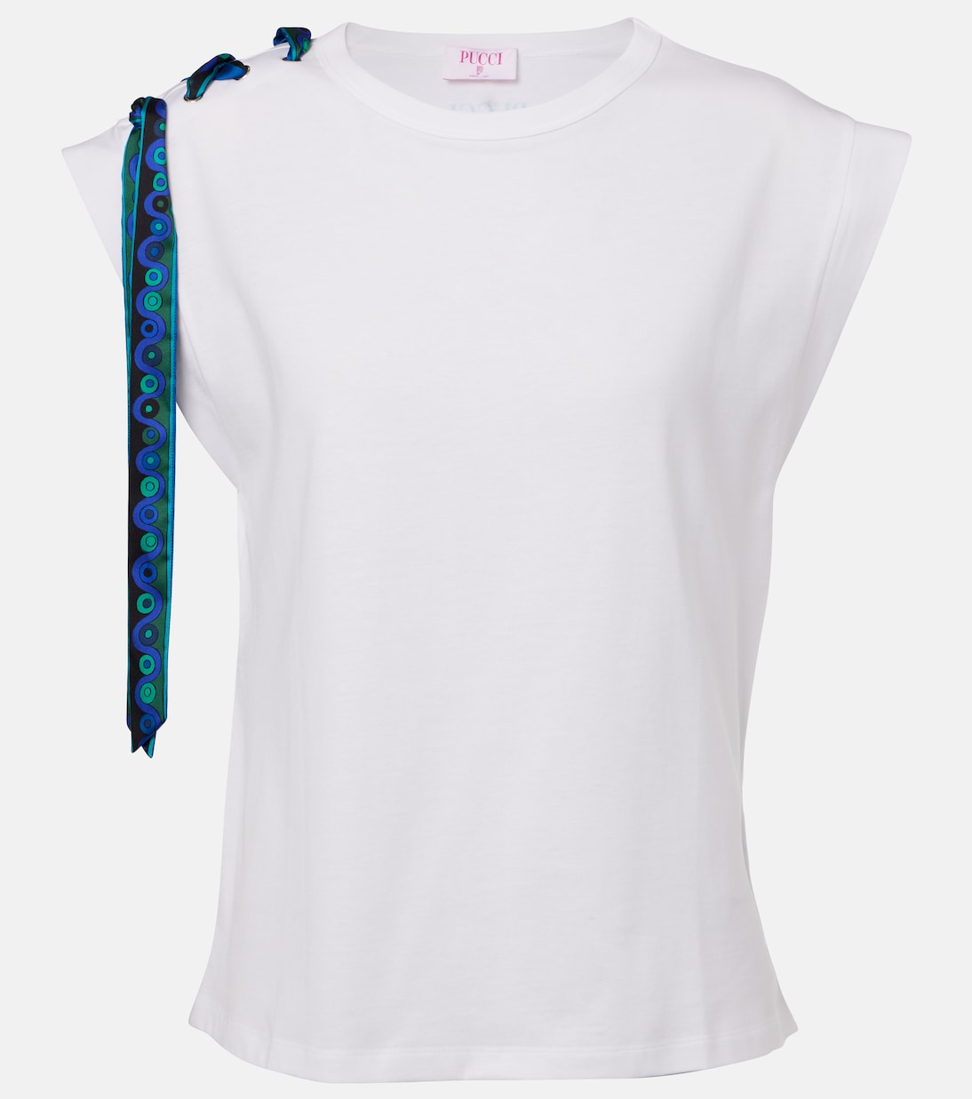 

Хлопковая футболка Iride-detail Pucci, белый