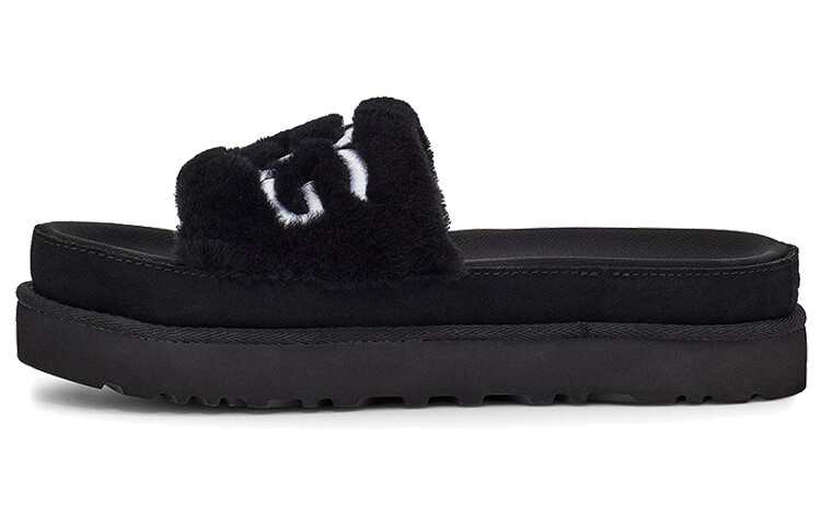 

Сандалии UGG Laton Fur Slide Black Women's