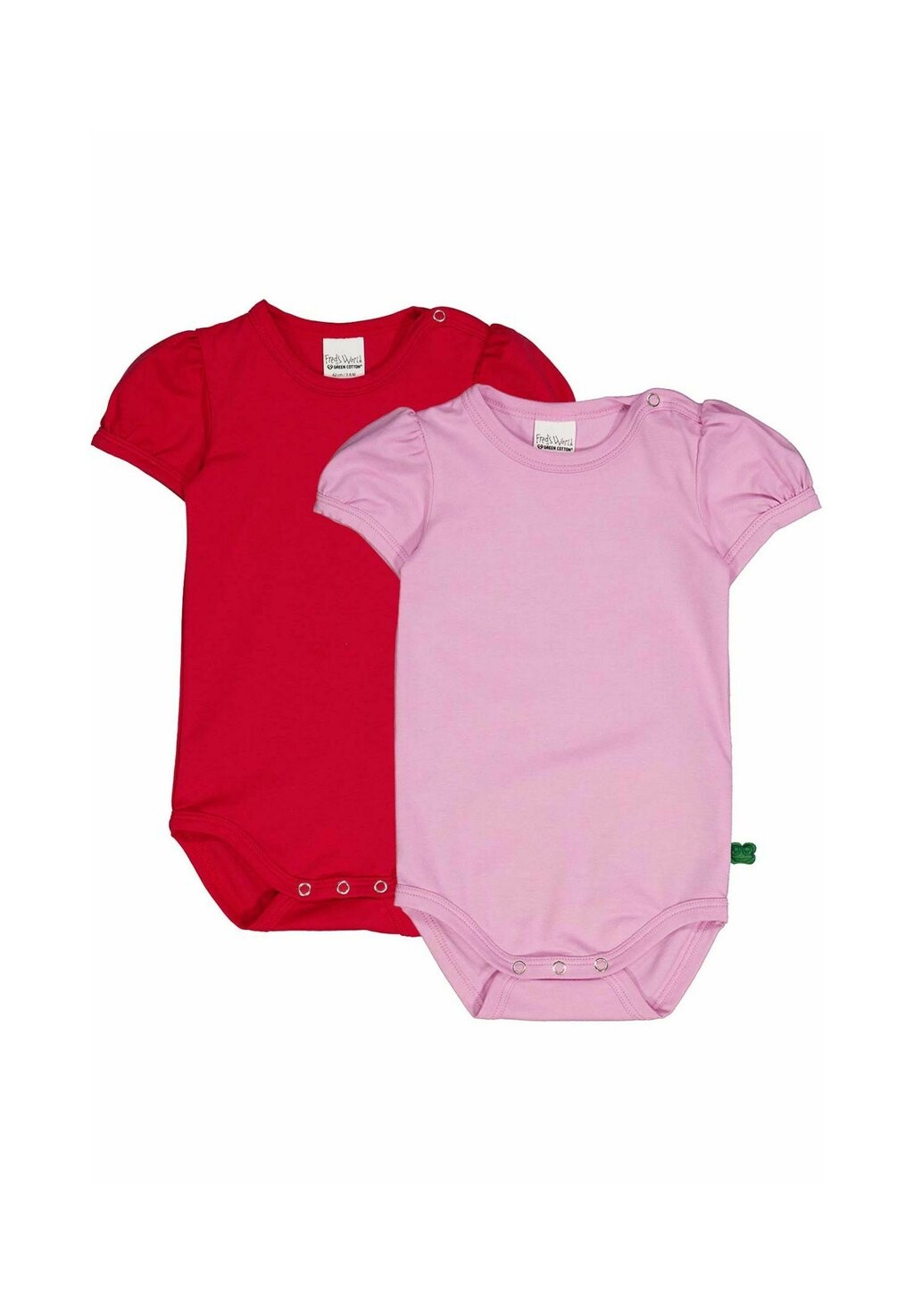 

Боди KURZARM 2ER-PACK Fred's World by Green Cotton, цвет pastel salsa