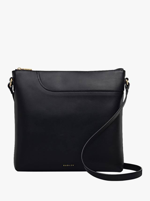 

Кожаная сумка кроссбоди с большими карманами Radley, Black, Черный, Кожаная сумка кроссбоди с большими карманами Radley, Black