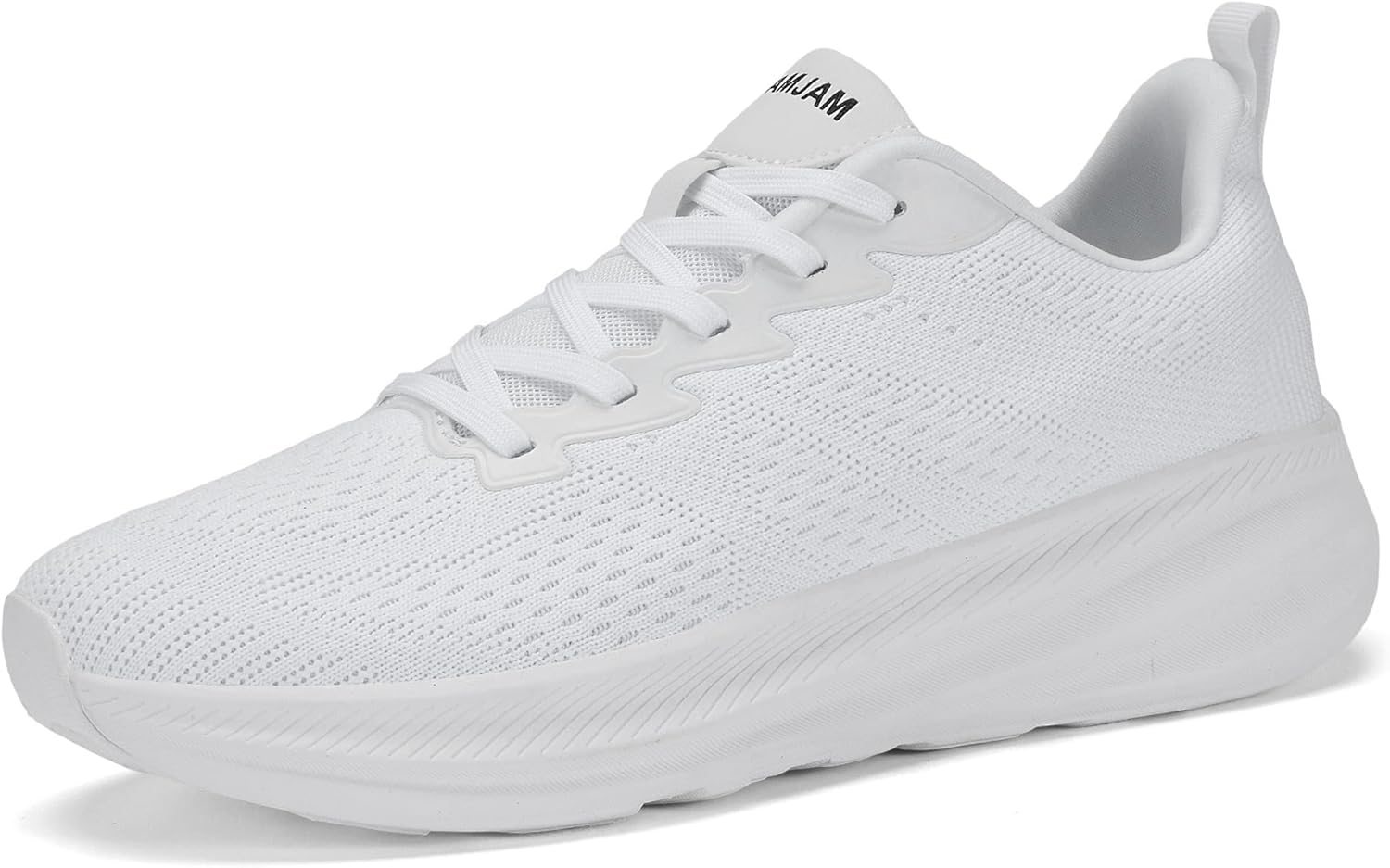 

Мужские кроссовки VAMJAM с широкой посадкой для бега, с широкой передней частью, удобные, дышащие, спортивные теннисные кроссовки, легкие повседневные обувь для ходьбы, белый