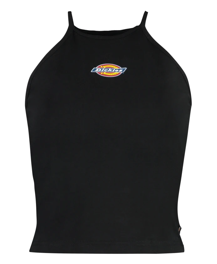 

Укороченный топ с логотипом из хлопка. Dickies, черный