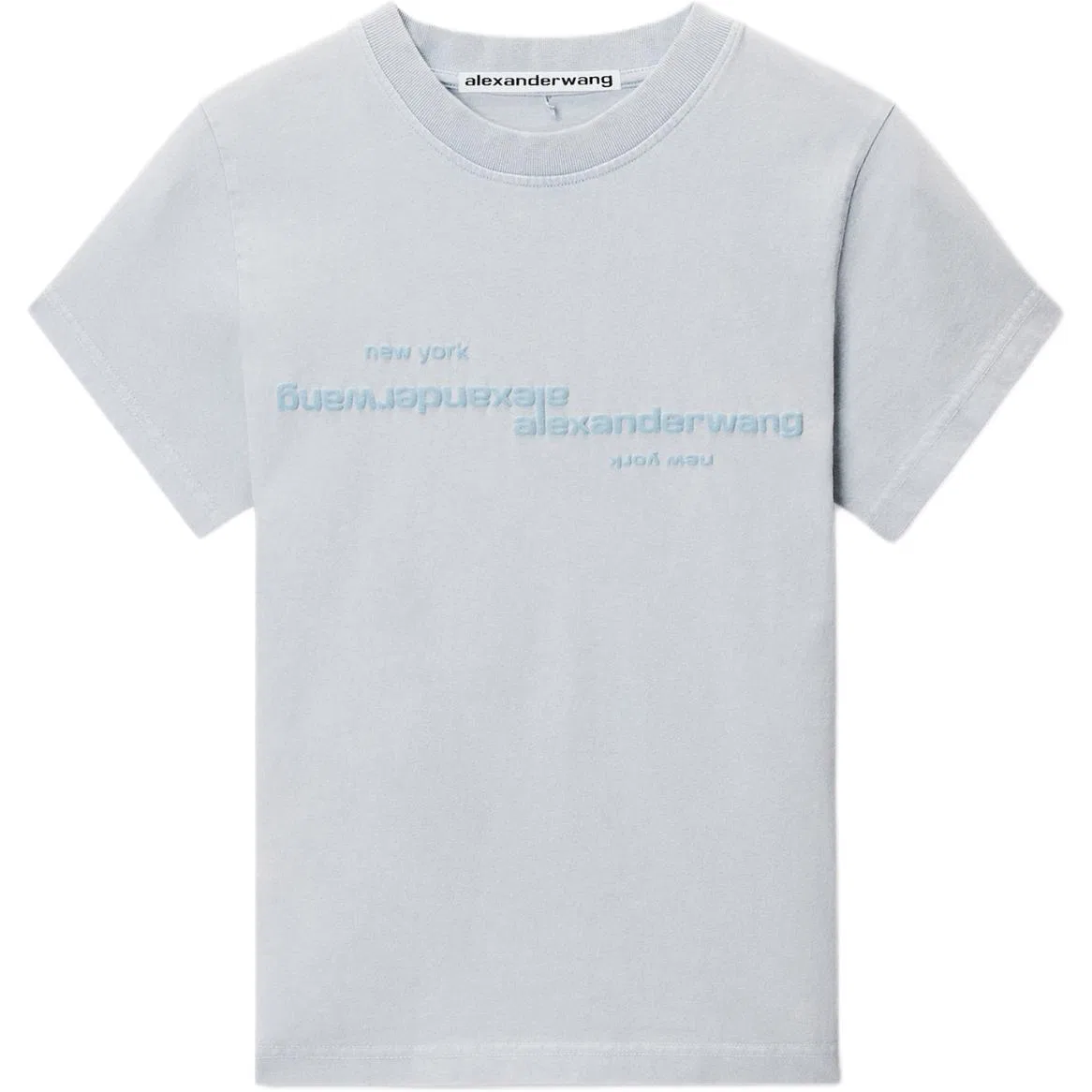 Футболка с круглым вырезом Alexander Wang Blue