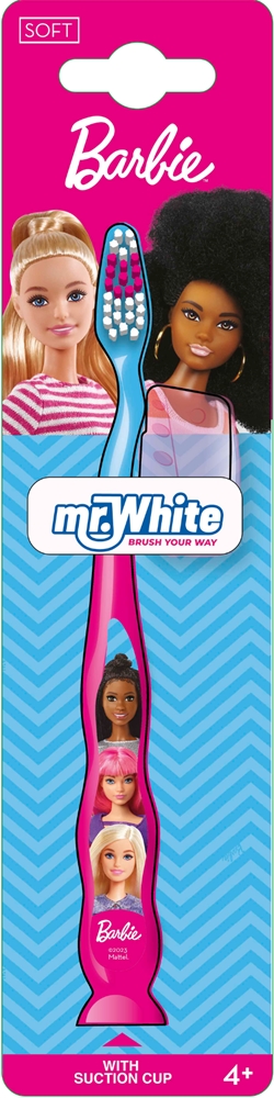 

Зубные щетки Mr.White с присоской Barbie, vaikams 4+