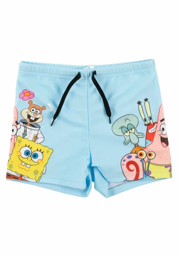 Купальный набор Schwammkopf Schwimmset UV Schutz 50 Badeanzug Badeset Shirt und Hose Zweiteiler Swimming Trunks Spongebob, синий — фото 4