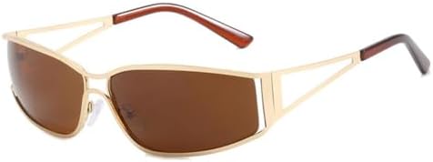 

Солнцезащитные очки 2027 года для женщин и мужчин, большие солнцезащитные очки с градиентным переходом цвета, очки в стиле стимпанк, солнцезащитные очки MTZJH, Golden Tea