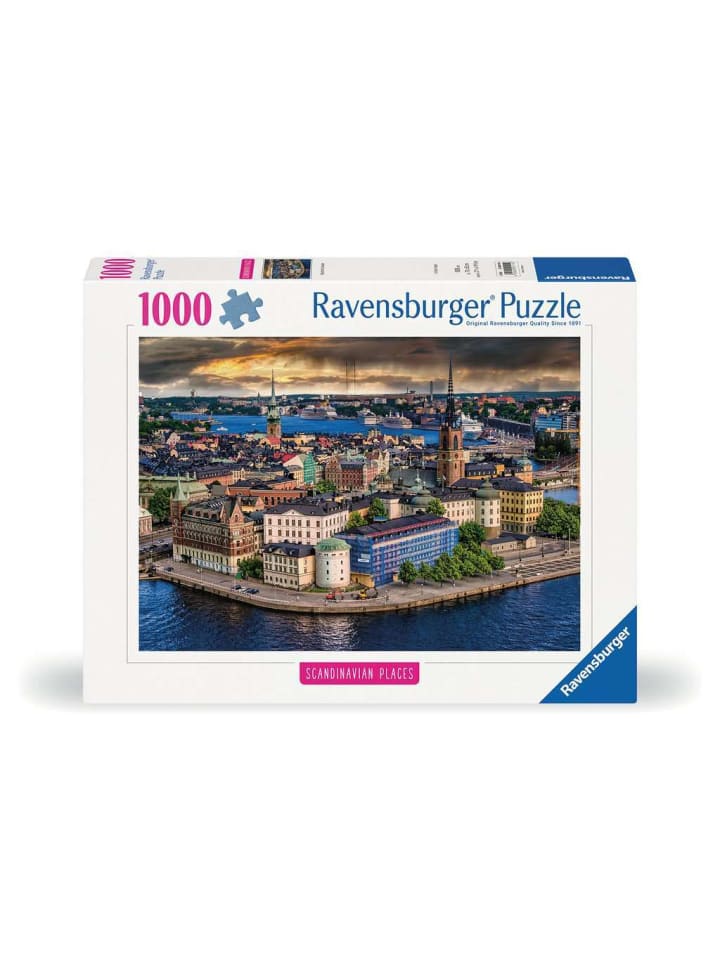

Пазл Ravensburger из 1000 деталей, Стокгольм, Швеция, с красочным рисунком
