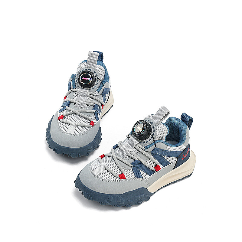 Кроссовки Jeep Kids Lifestyle Shoes Kids Low-top Gray, темно-синий/серый — фото 4