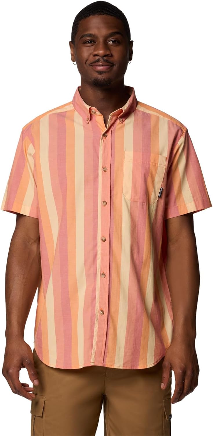 

Columbia мужская рубашка Rapid Rivers II с коротким рукавом, Koi Wide Stripe