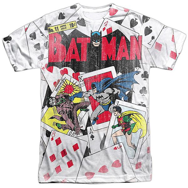 

Футболка Dc comics number 11 all over adult 100% poly crew Licensed Character
