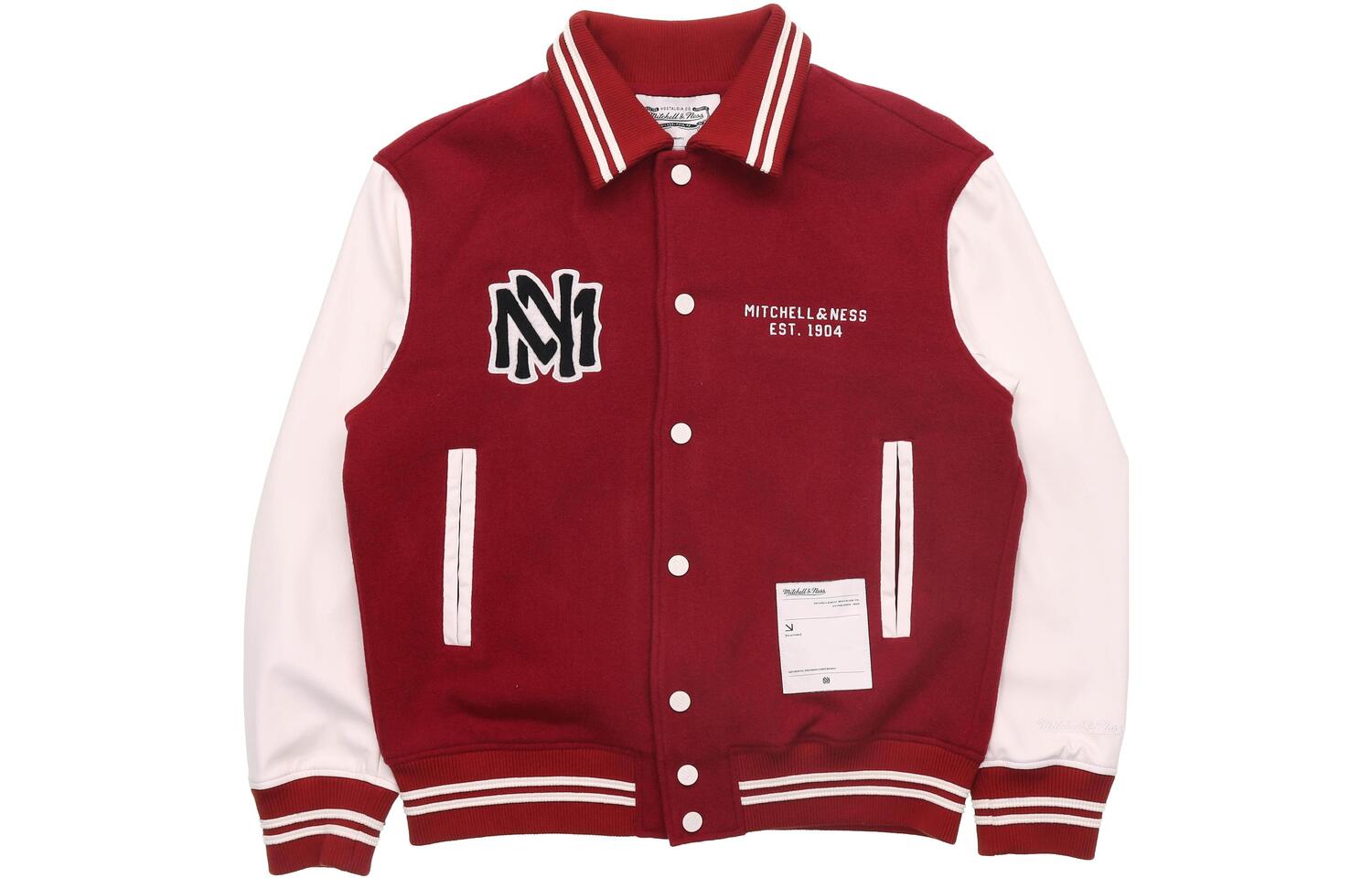 

Mitchell Ness Куртка бейсбольная унисекс Mitchell & Ness красная, Red