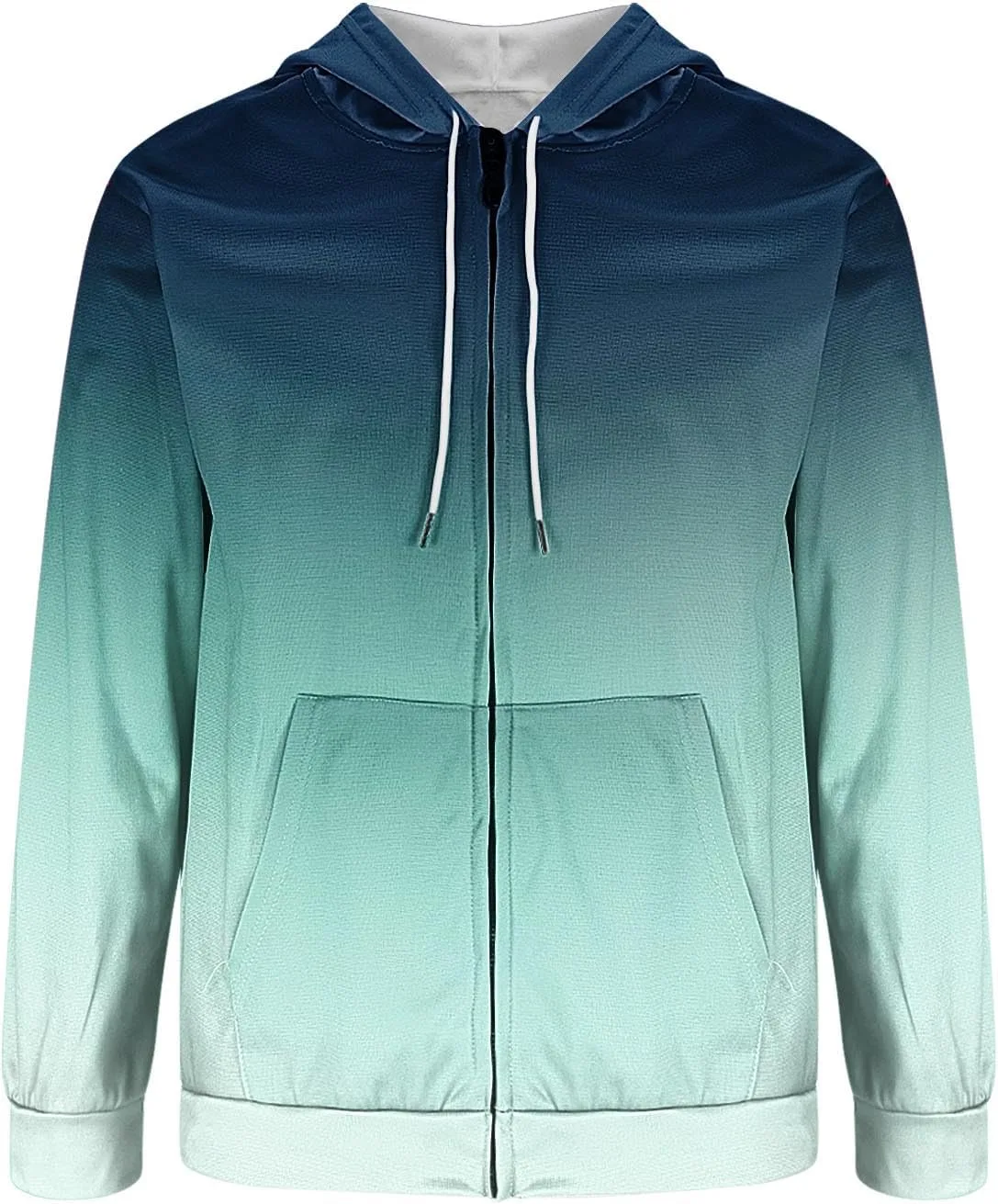Мужская толстовка с капюшоном на молнии, Casual, Fleece, с карманами — фото 3