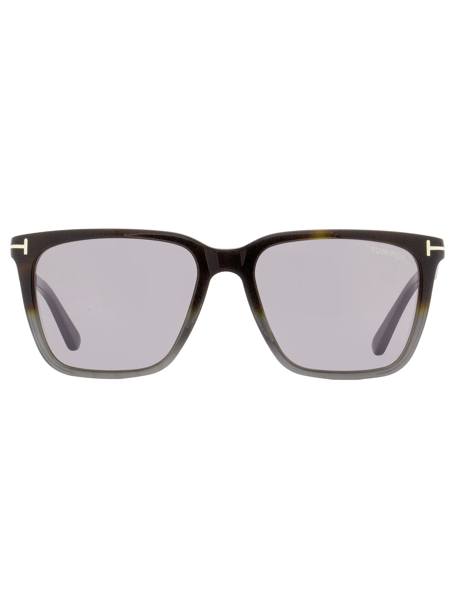 Солнцезащитные очки Tom Ford прямоугольные унисекс TF862 Garrett 56C Havana/Gray/Gunmetal 56 мм — фото 2