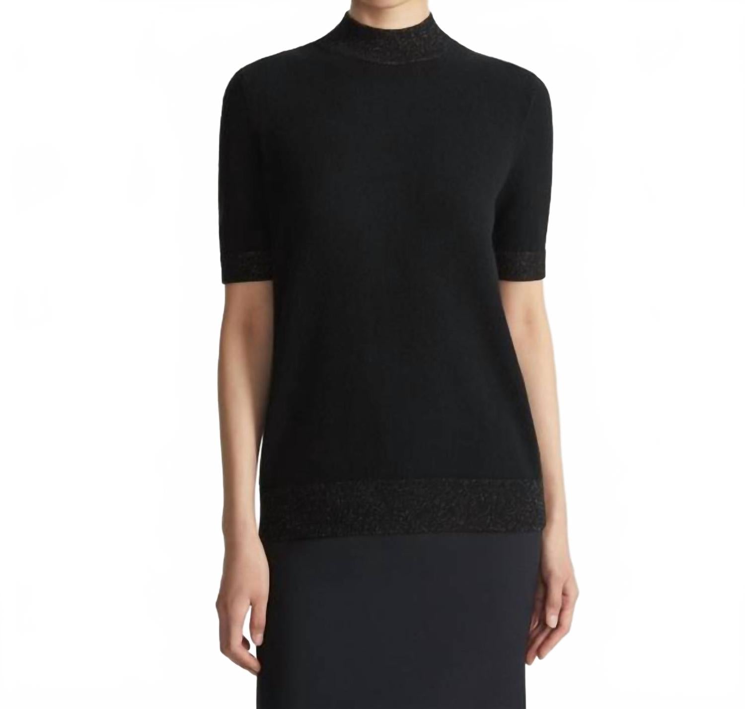 

Кашемировый имитационный свитер черного цвета Lafayette 147, черный