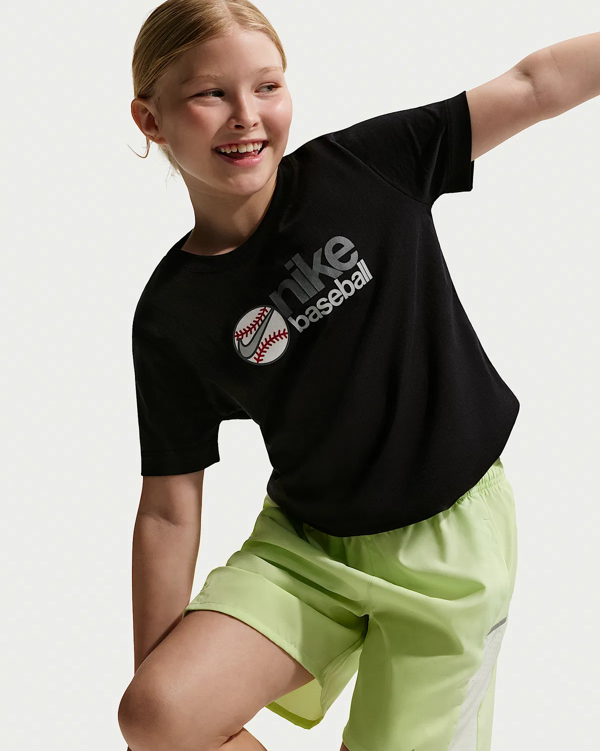Детская бейсбольная футболка Nike, Black — фото 3