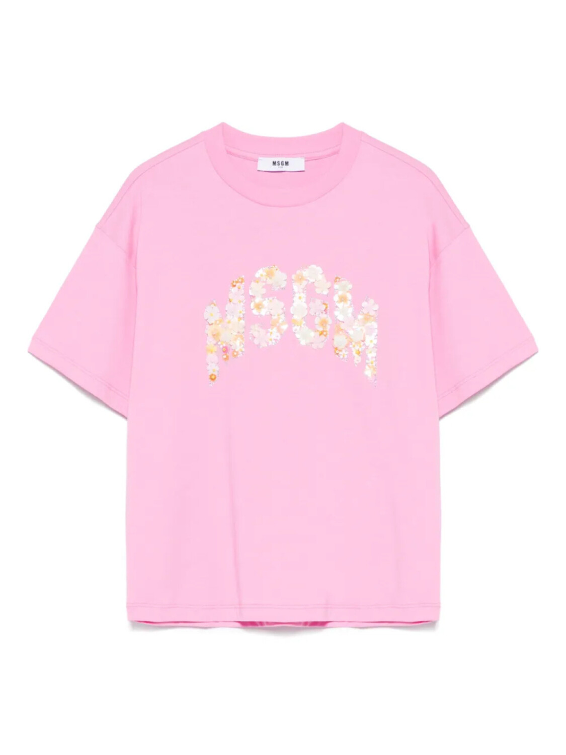 

Футболка с логотипом MSGM Kids, розовый