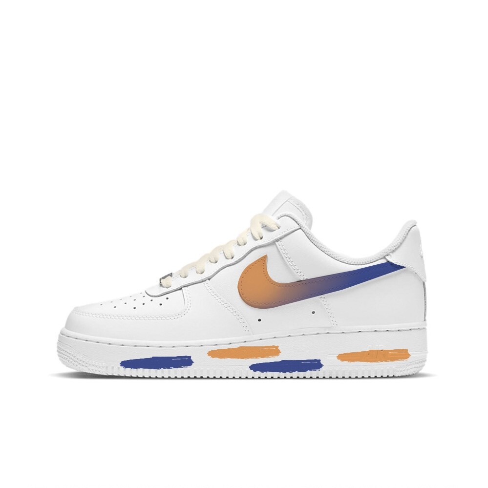 

Кроссовки Nike Air Force 1 Skateboarding Shoes Men Low-top Blue/Orange, голубой, Синий, Кроссовки Nike Air Force 1 Skateboarding Shoes Men Low-top Blue/Orange, голубой