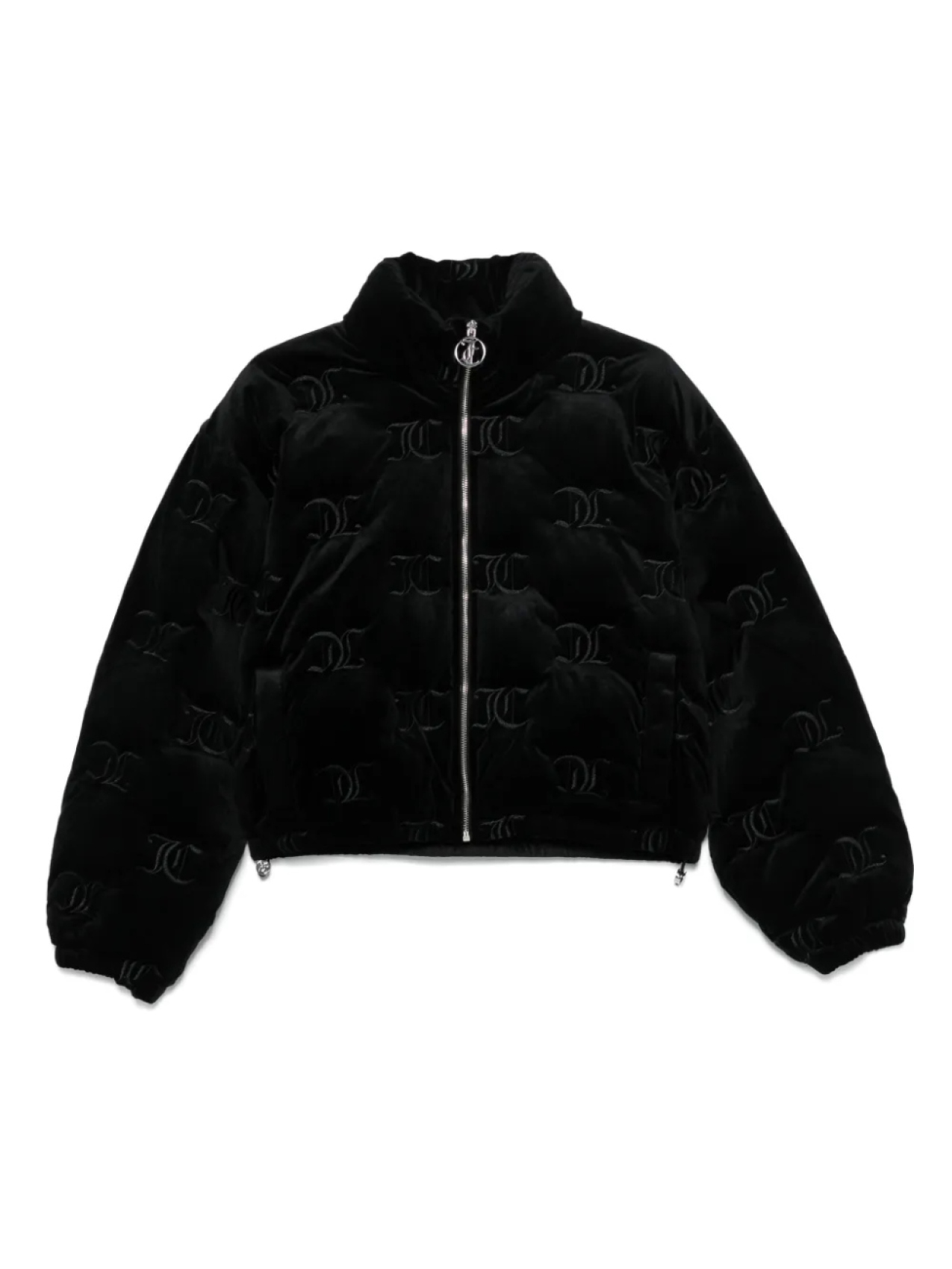 

Пуховик с монограммным логотипом Juicy Couture, черный