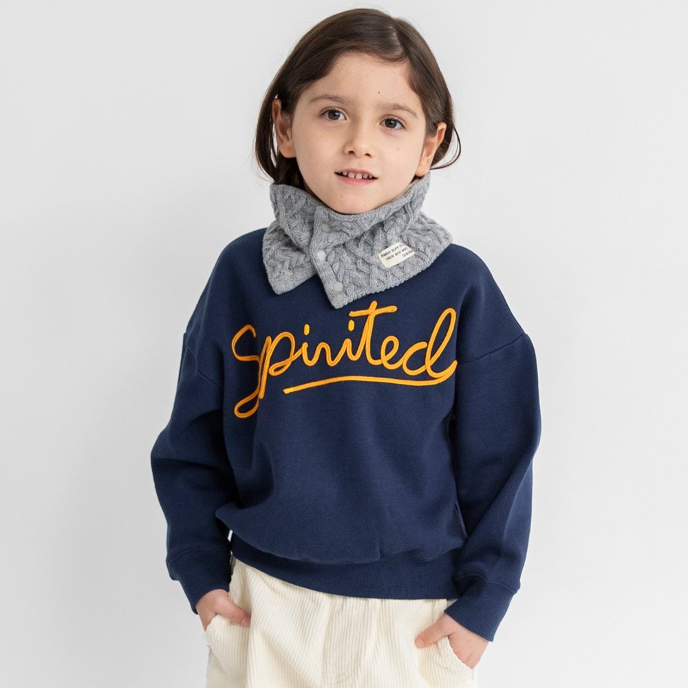 Толстовка с флисовой подкладкой и вышивкой вельветом Branshes, Navy blue