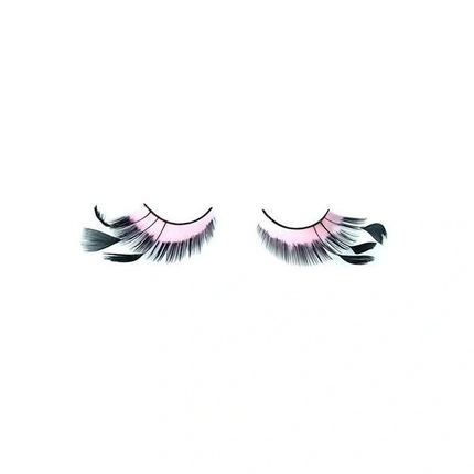 

Накладные ресницы Shophair Crazy Feather, розовые и черные, 2 шт., с клеем ‎Shophair