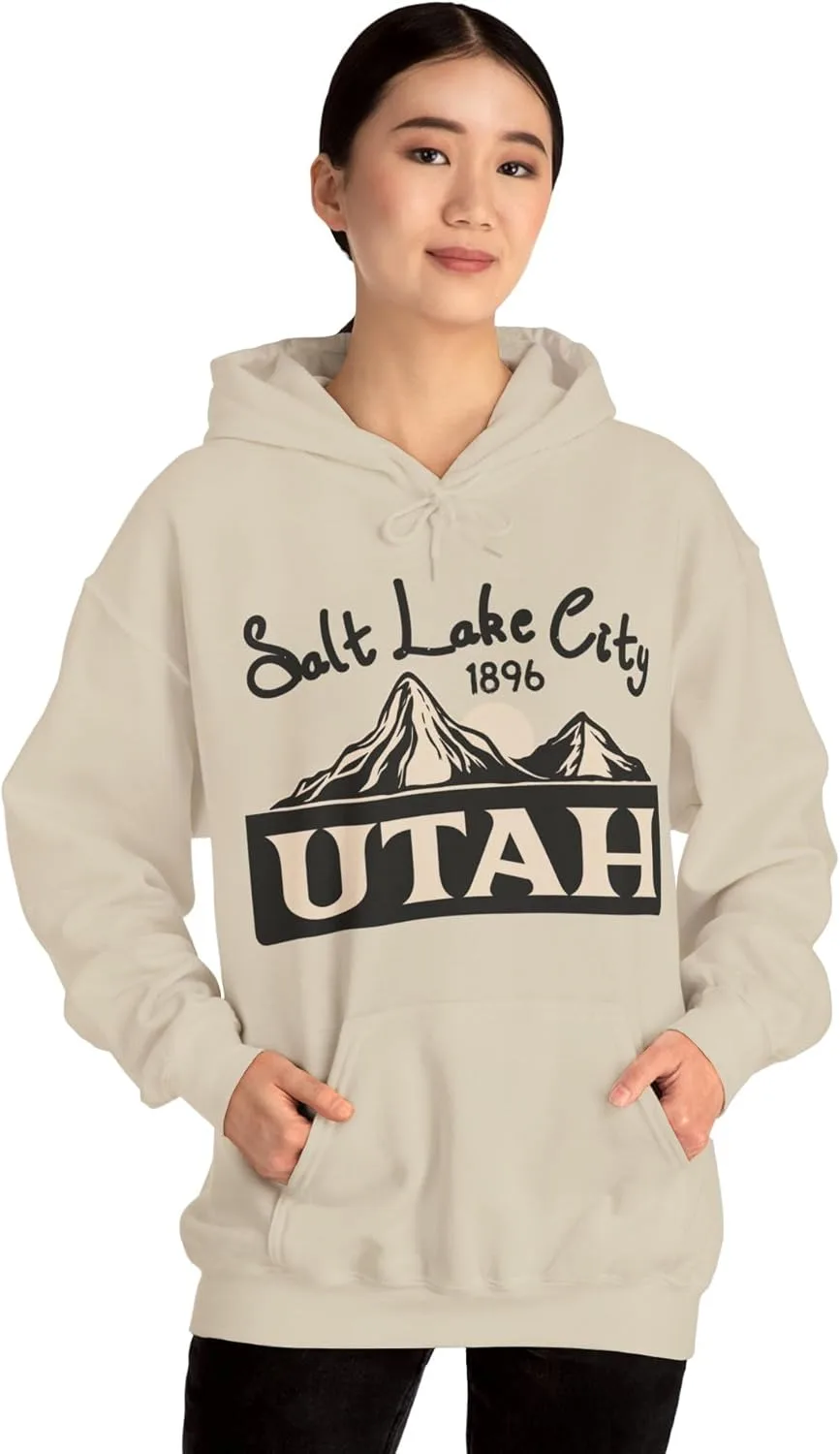Толстовка с капюшоном Utah Salt Lake City College, университетская футболка, подарок из штата Юта, толстовка с капюшоном с изображением национального парка, хлопковая толстовка унисекс GENERIC, Sand — фото 4