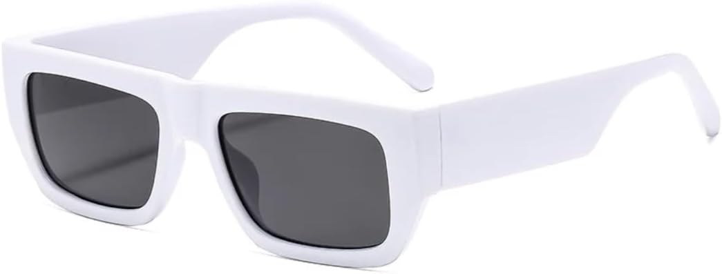 

Солнцезащитные очки с защитой от УФ-излучения UV400 | Маленькая оправа, желто-зеленый цвет | для женщин и мужчин, для занятий спортом на открытом воздухе и вождения DSVIGF, White-black