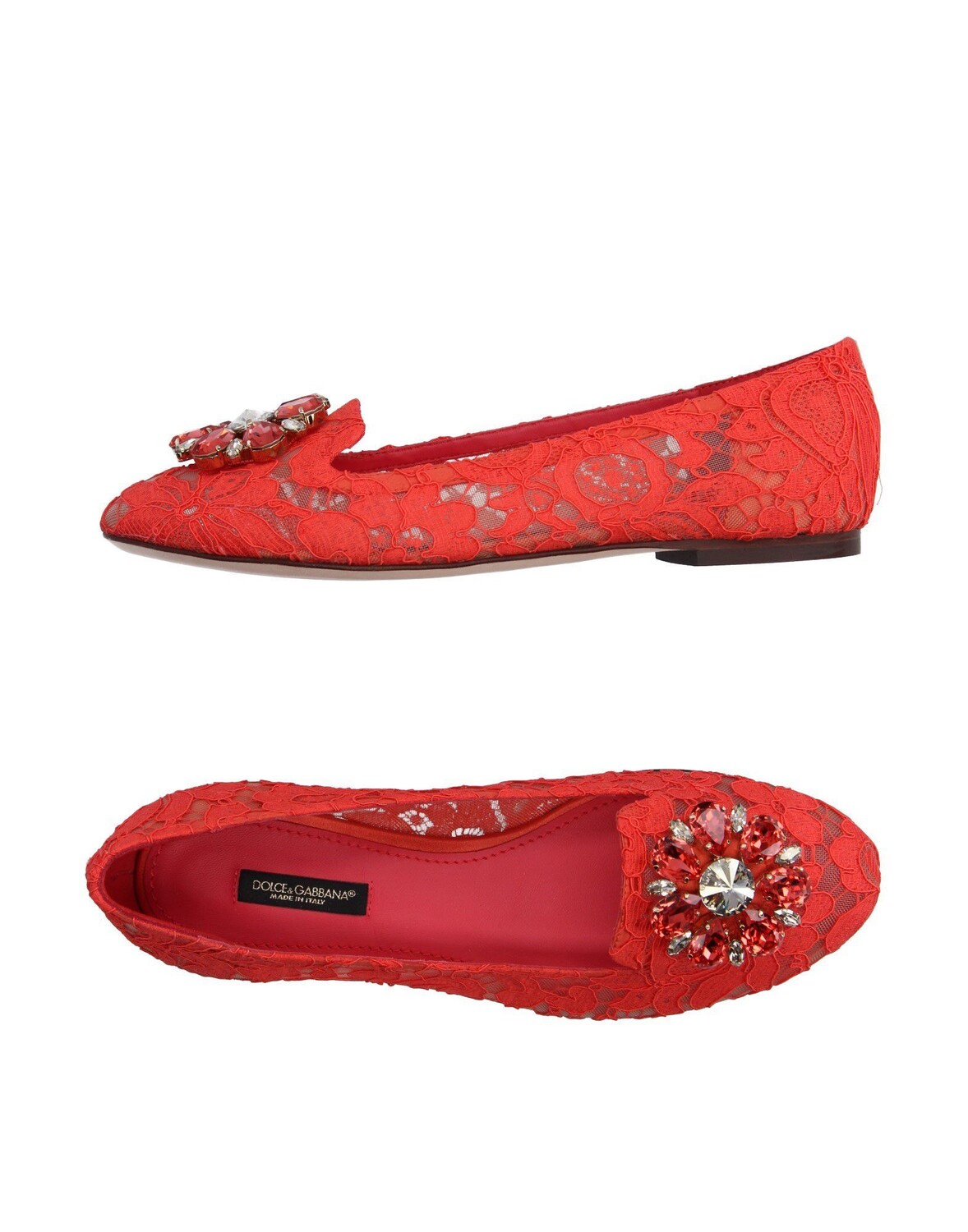 Лоферы Dolce&Gabbana, коралл