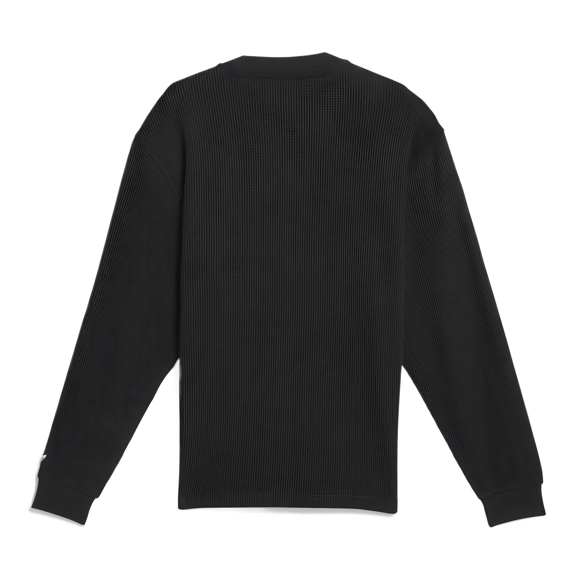 Джемпер Skateboarding Waffle Knit Long Sleeve Shirt Adidas Originals, черный — фото 2