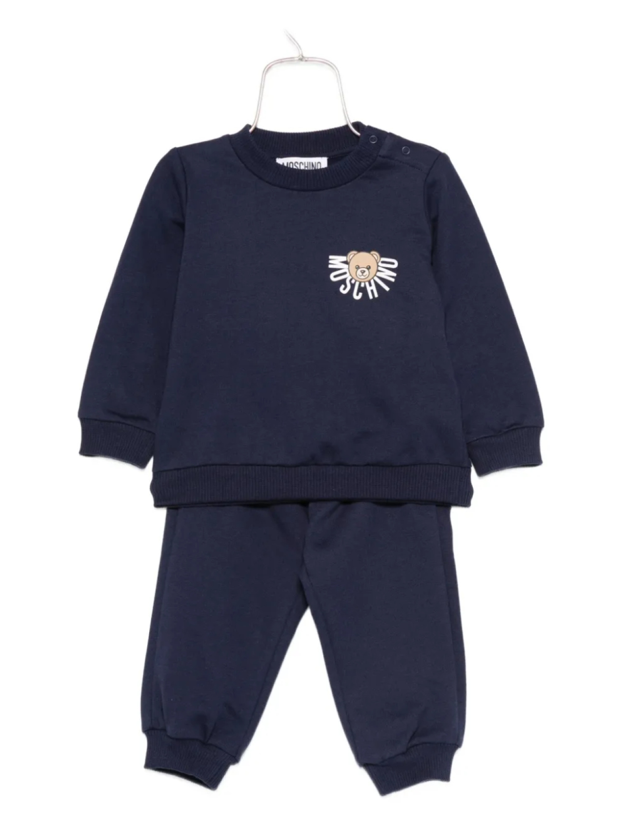 

Moschino Kids спортивный костюм с логотипом teddy, синий